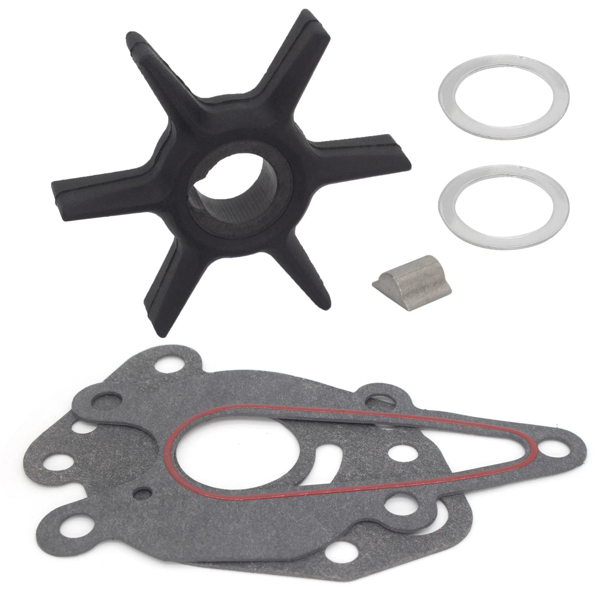 Water Pump Impeller Service Kit for Mercury Force 6 8 9.9 15 HP (1990–2000)