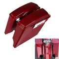 5" Red Stretched Hard Saddlebag for Harley Touring Road King Glide (1993–2013)