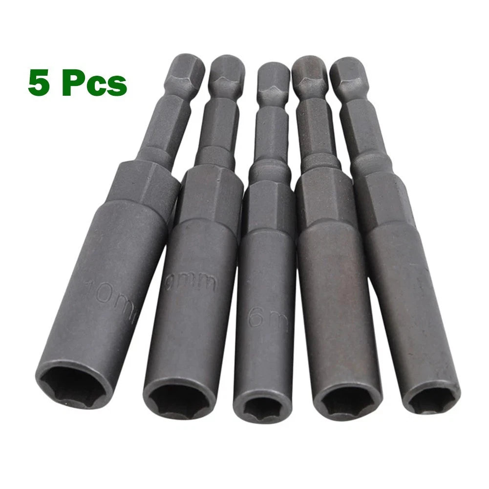 5pcs Hex Socket Drill Adapter Set for Electric Screwdriver (Universal)
