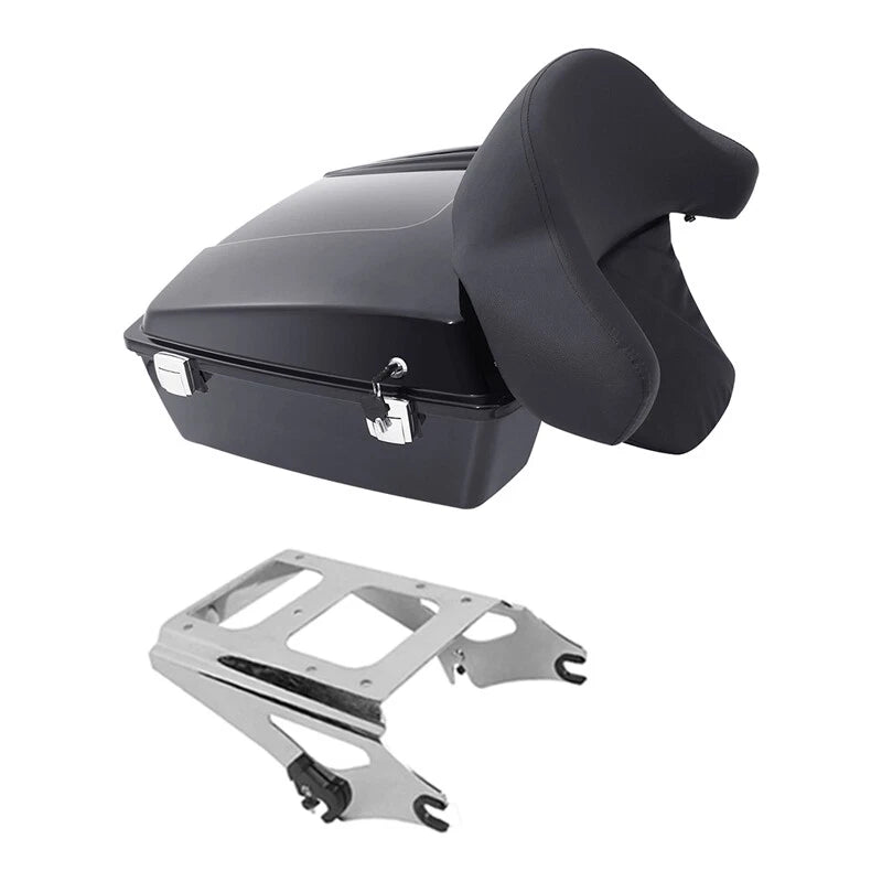 Chopped Trunk Backrest Mount Rack for Harley Touring Road King (2009–2013)
