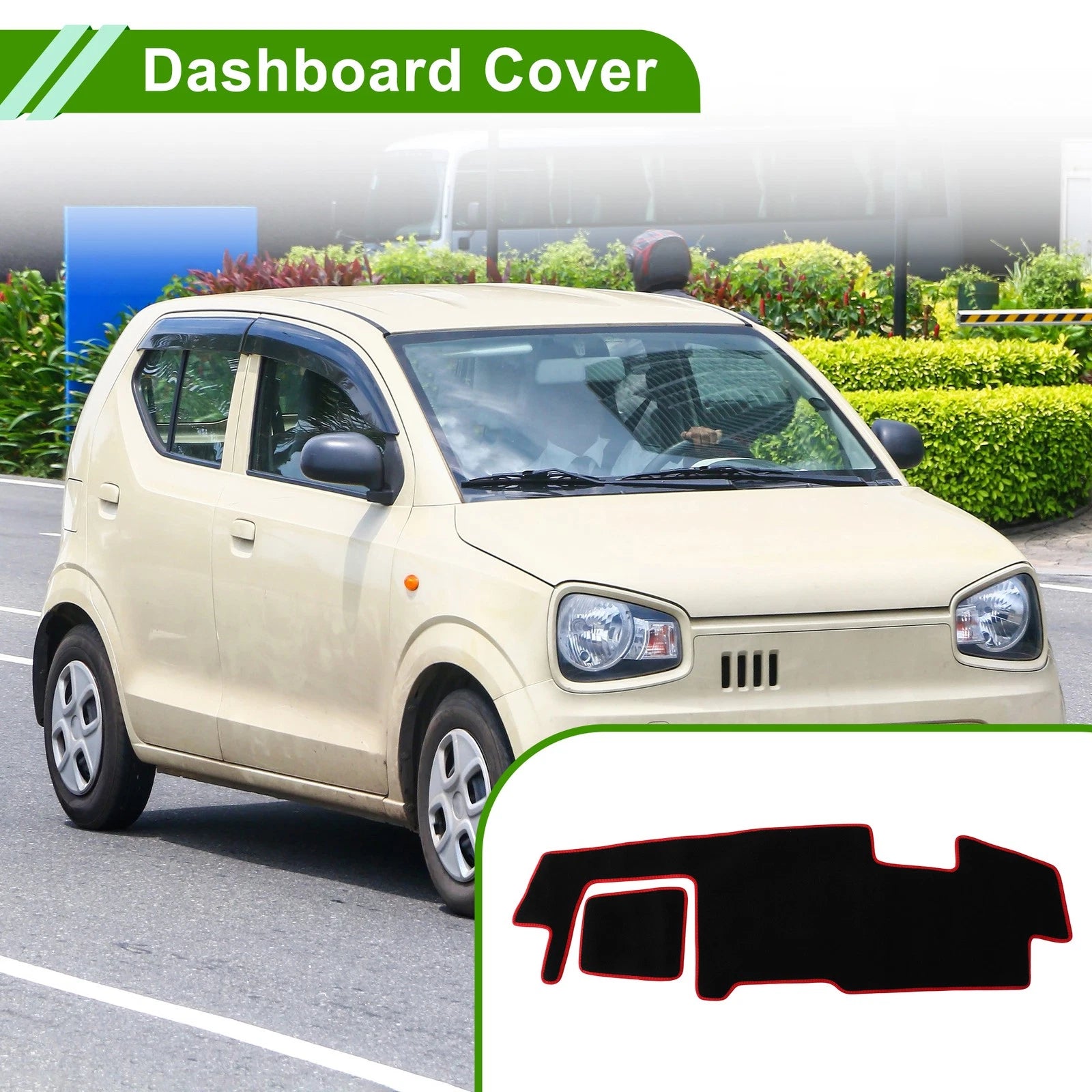 Dashboard Cover for Suzuki Spacia Gear MK53S (2017–Current) Black Red