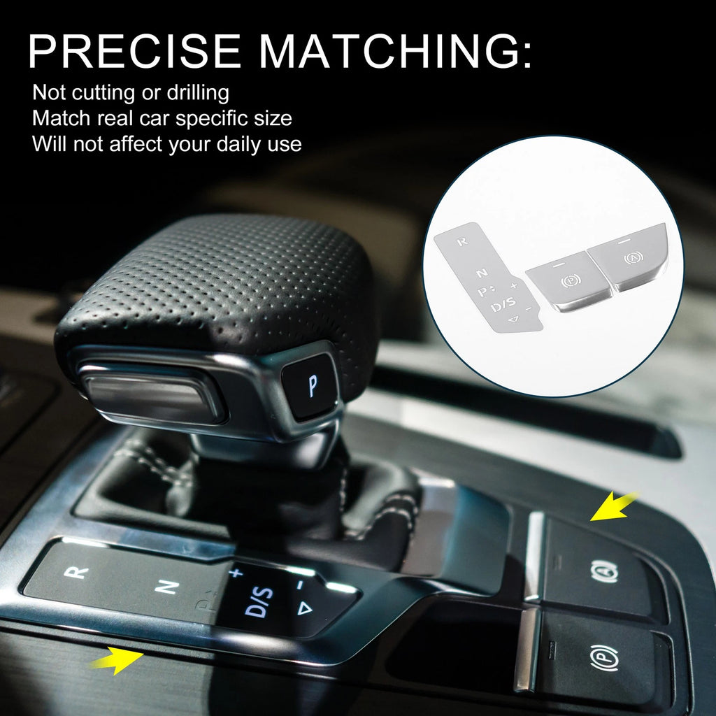 Gear Shift Handbrake Panel Button Switch Cover for Audi Q5 (2018–2022)