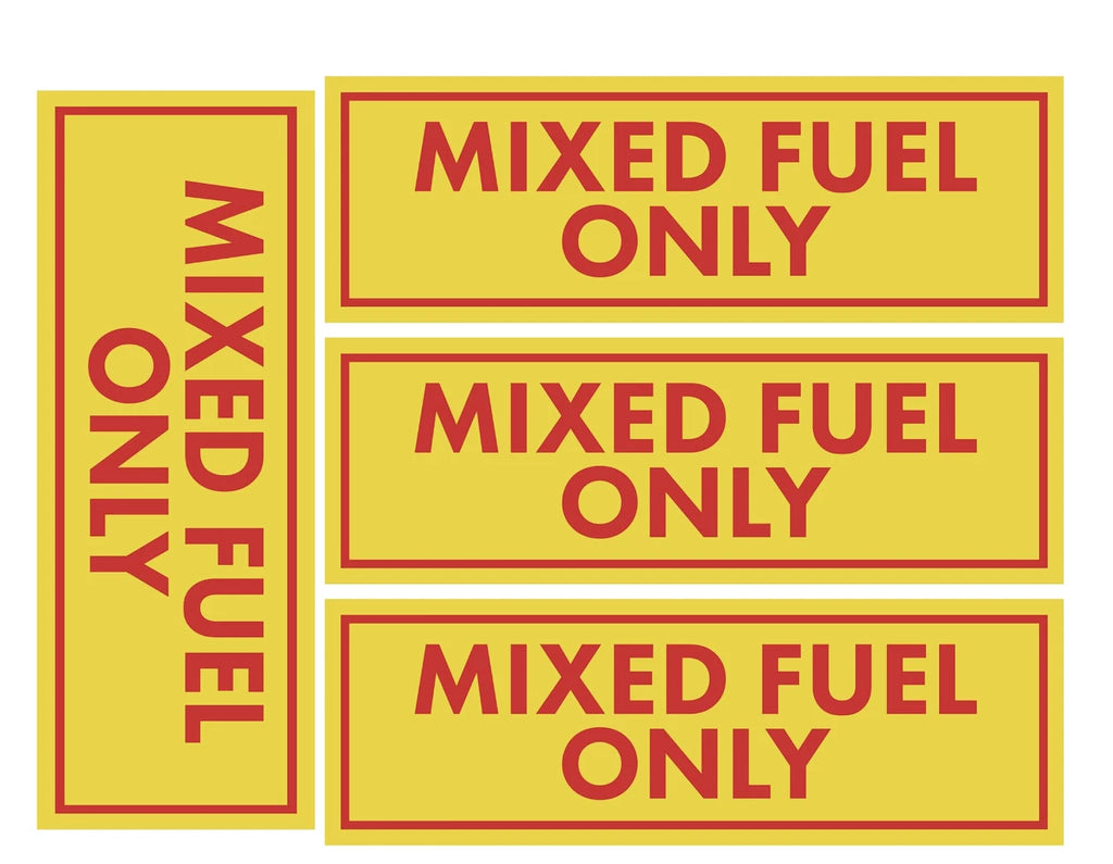 Mixed Fuel Only Stickers for Trucks (Fuel Tank)
