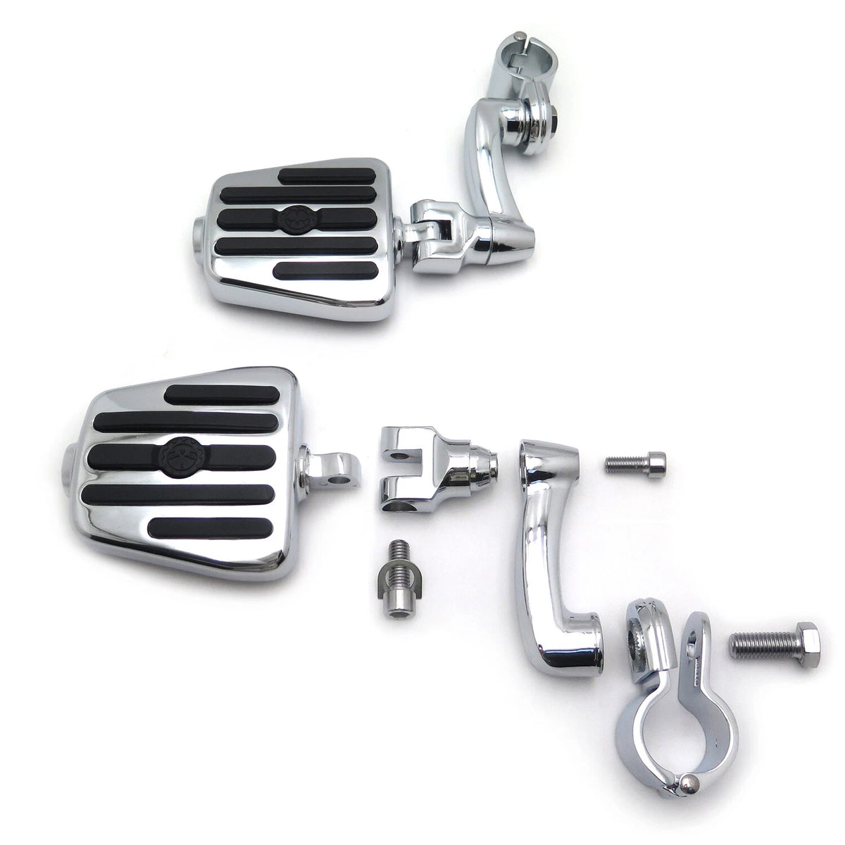Gear Skull Foot Pegs for Harley Road King (1.25" 32mm)