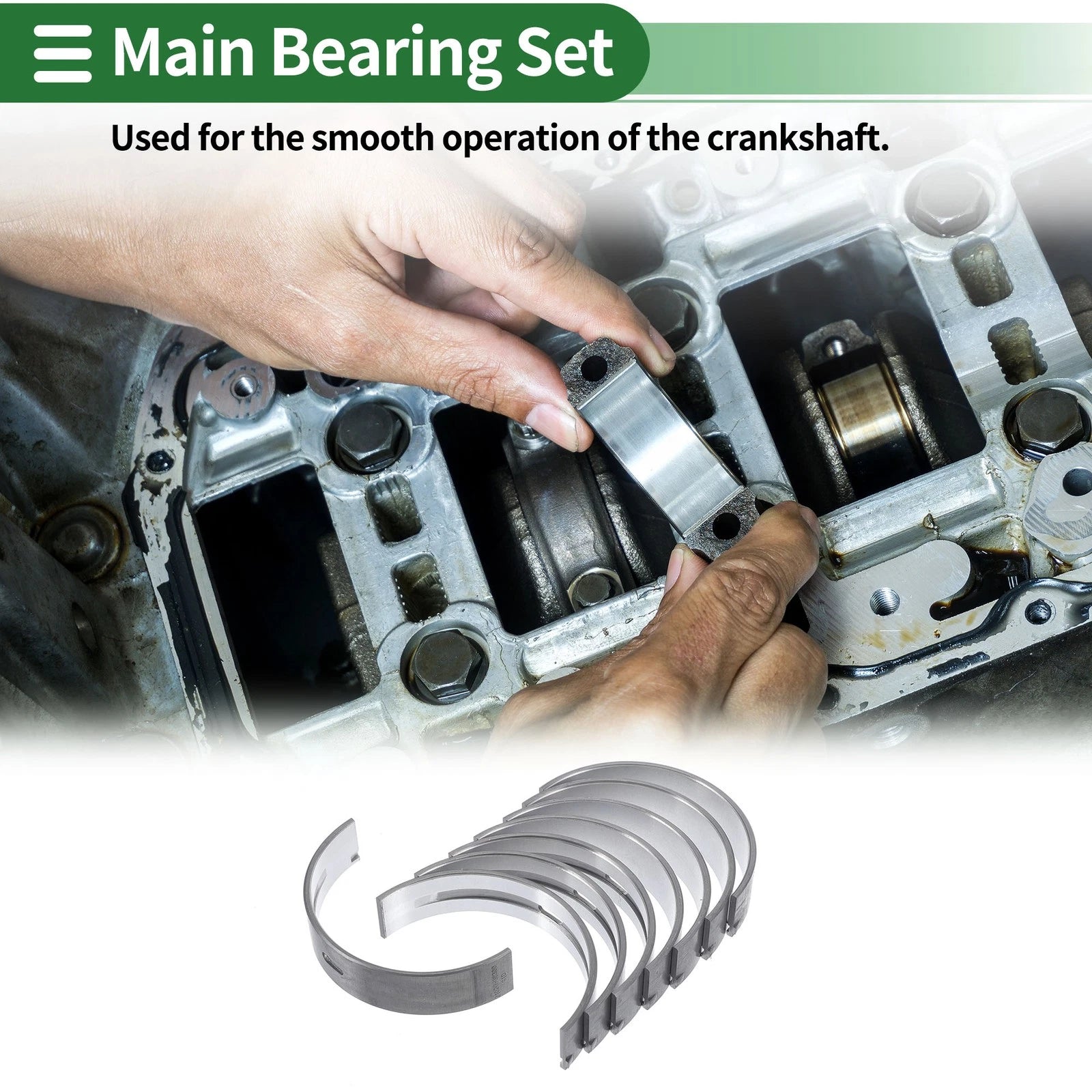 Main Bearing Set Replacement for Hyundai Santa Fe (2006–2015)