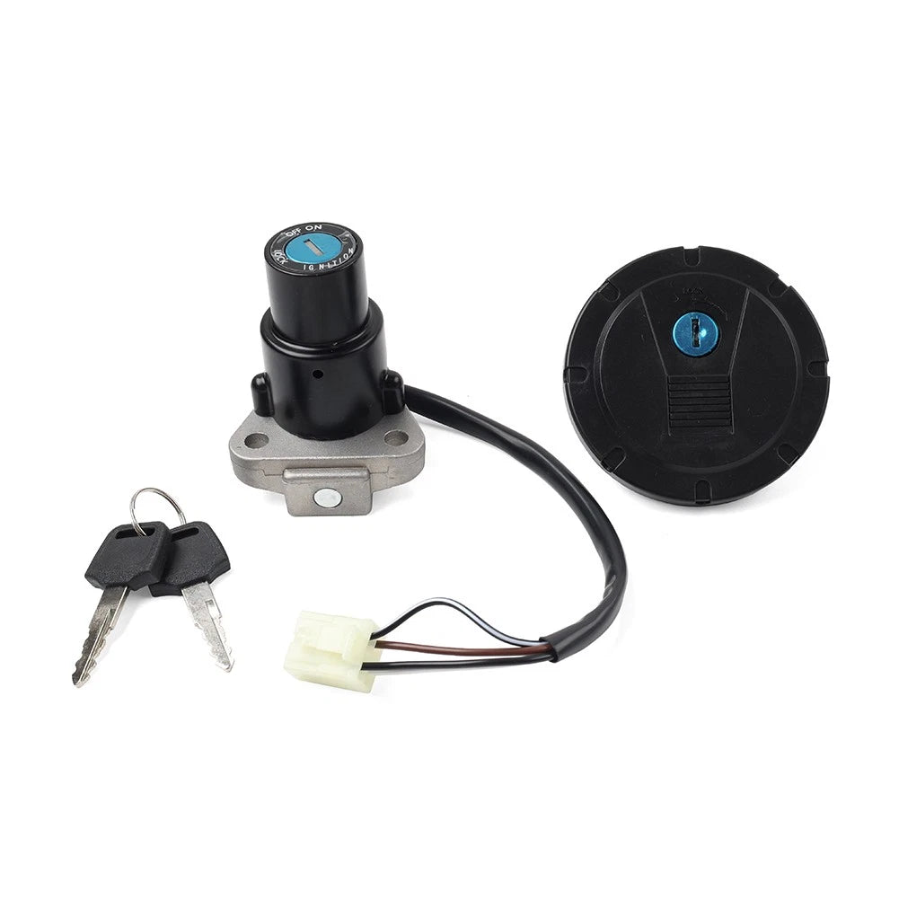 Ignition Switch Fuel Gas Cap Lock Key Set for Kawasaki KLR650 (2008–2018)