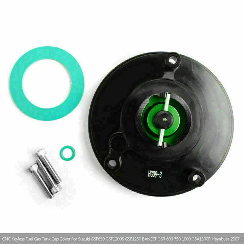 Keyless Fuel Gas Tank Cap for Suzuki GSF 650/1200S/1250 Bandit (2005–2018) Green T9