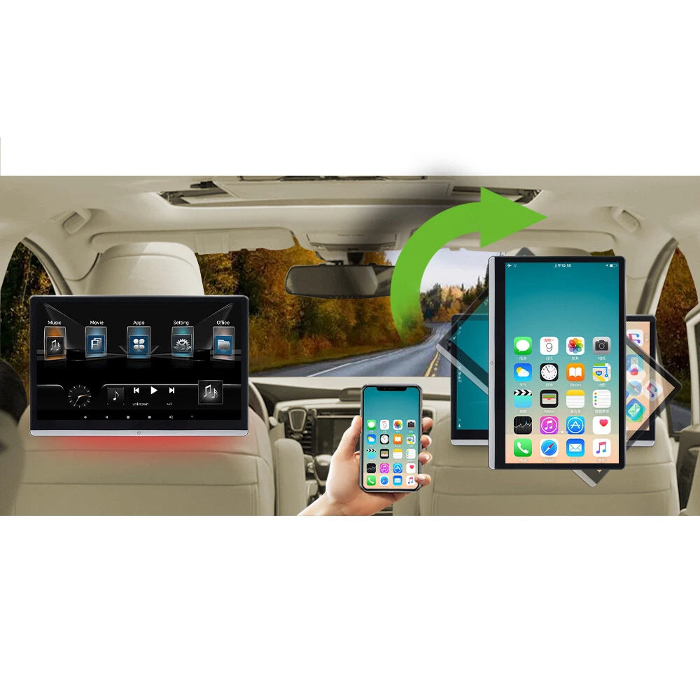 2Pcs 14 Inch Rotatable Headrest Monitors for RAM