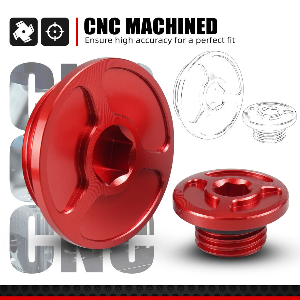 Crankcase Cover Cap Engine Plug for Honda CRF450R CRF450X (2002–2017)