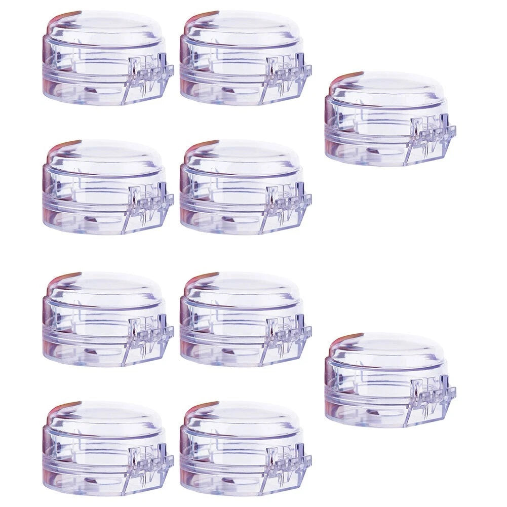 Stove Knob Covers for (Tool-free Installation, Black Finish)