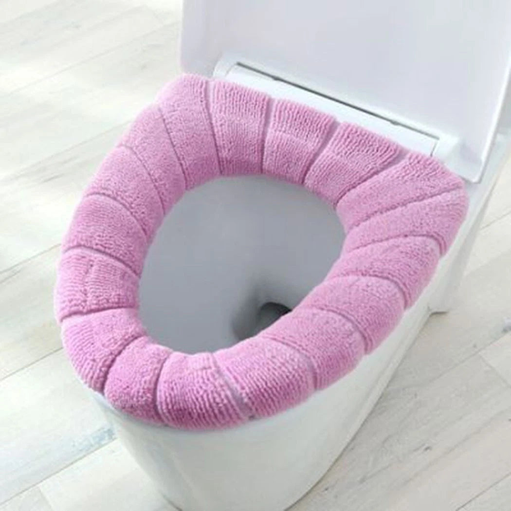 D-Shaped Washable Toilet Seat Pad 30x30cm for Bathroom