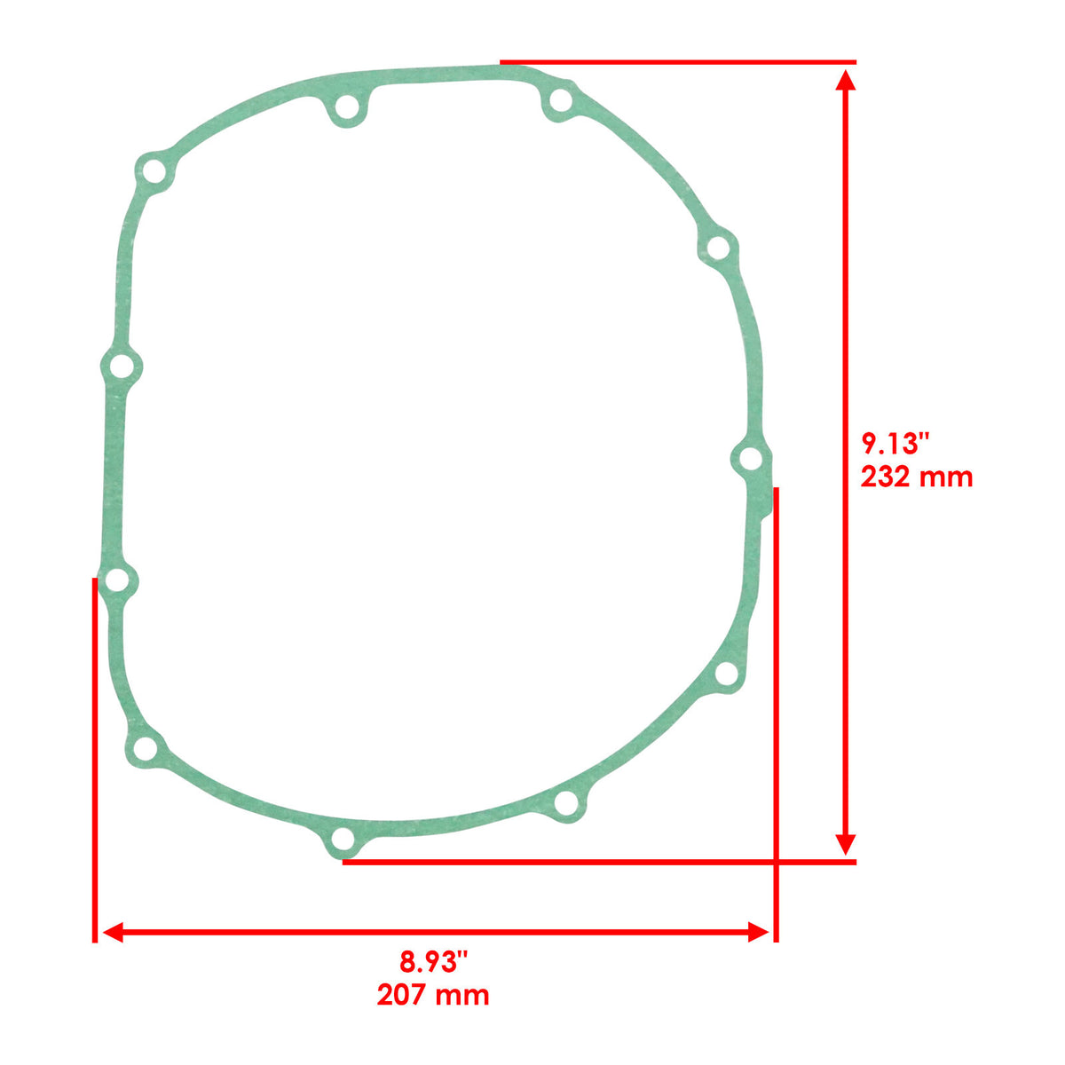 Right Crankcase Clutch Cover Gasket for Honda (2000–2006)