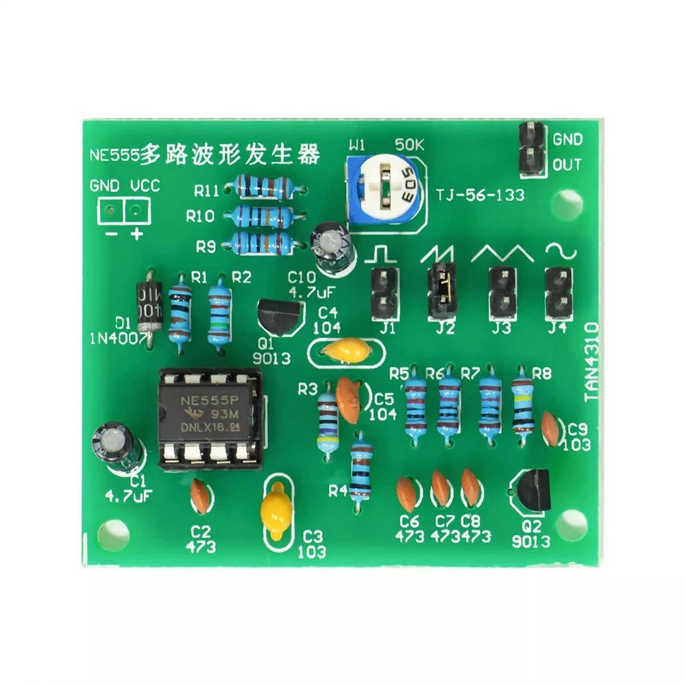 NE555 waveform generator kit for DIY electronics projects