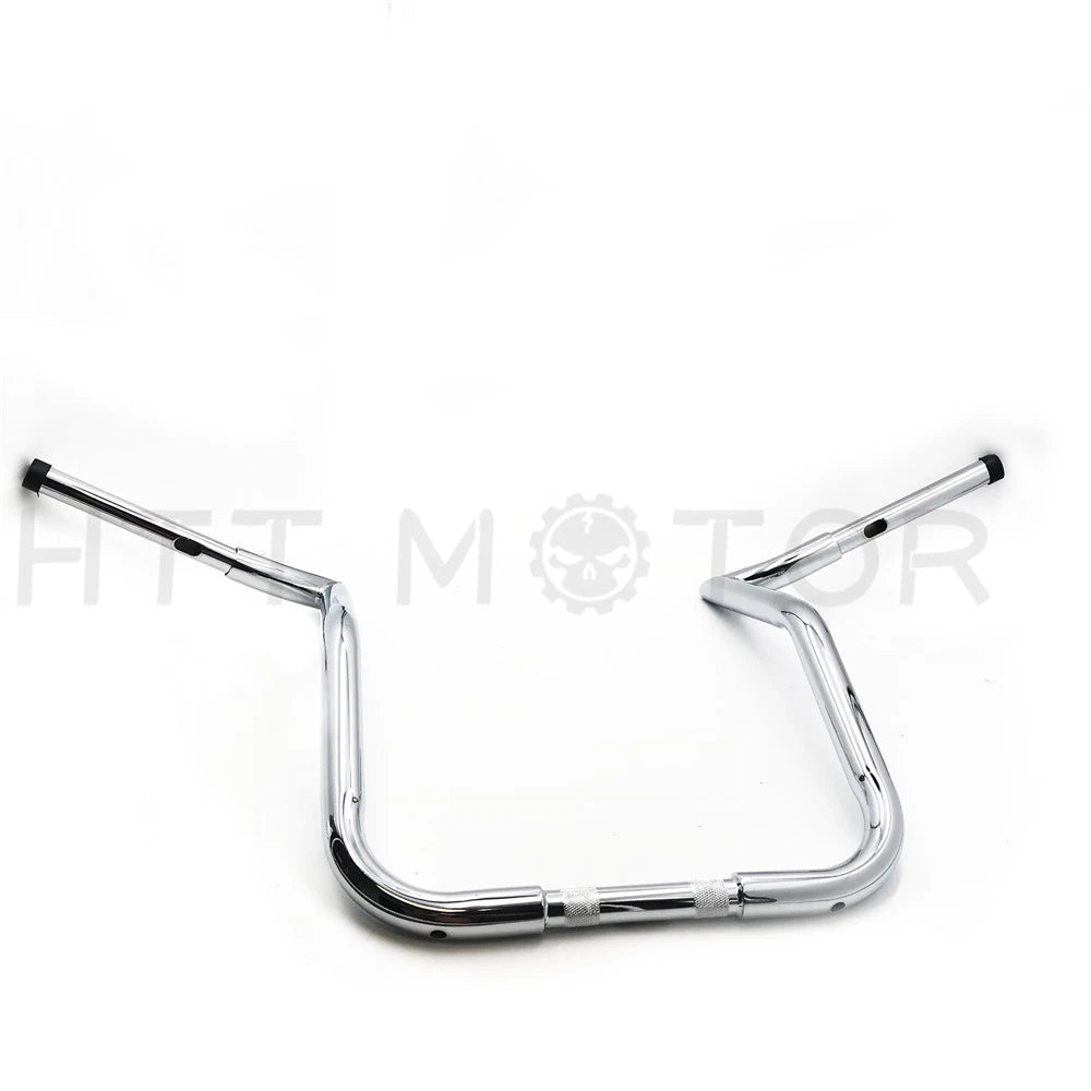 12" Chrome Handlebars for Harley Touring Batwing Fairing (1986–2017)