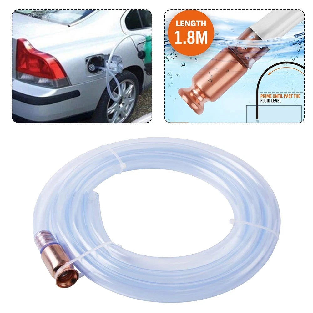 34 Inch Siphon Solution with 6 Foot Hose for Liquid Transfers