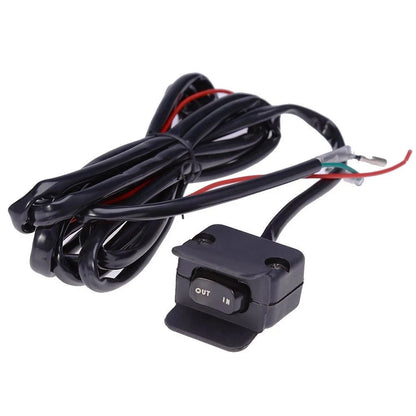 12V Winch Thumb Switch Rocker Style with Mounting Bracket for Outdoor Use