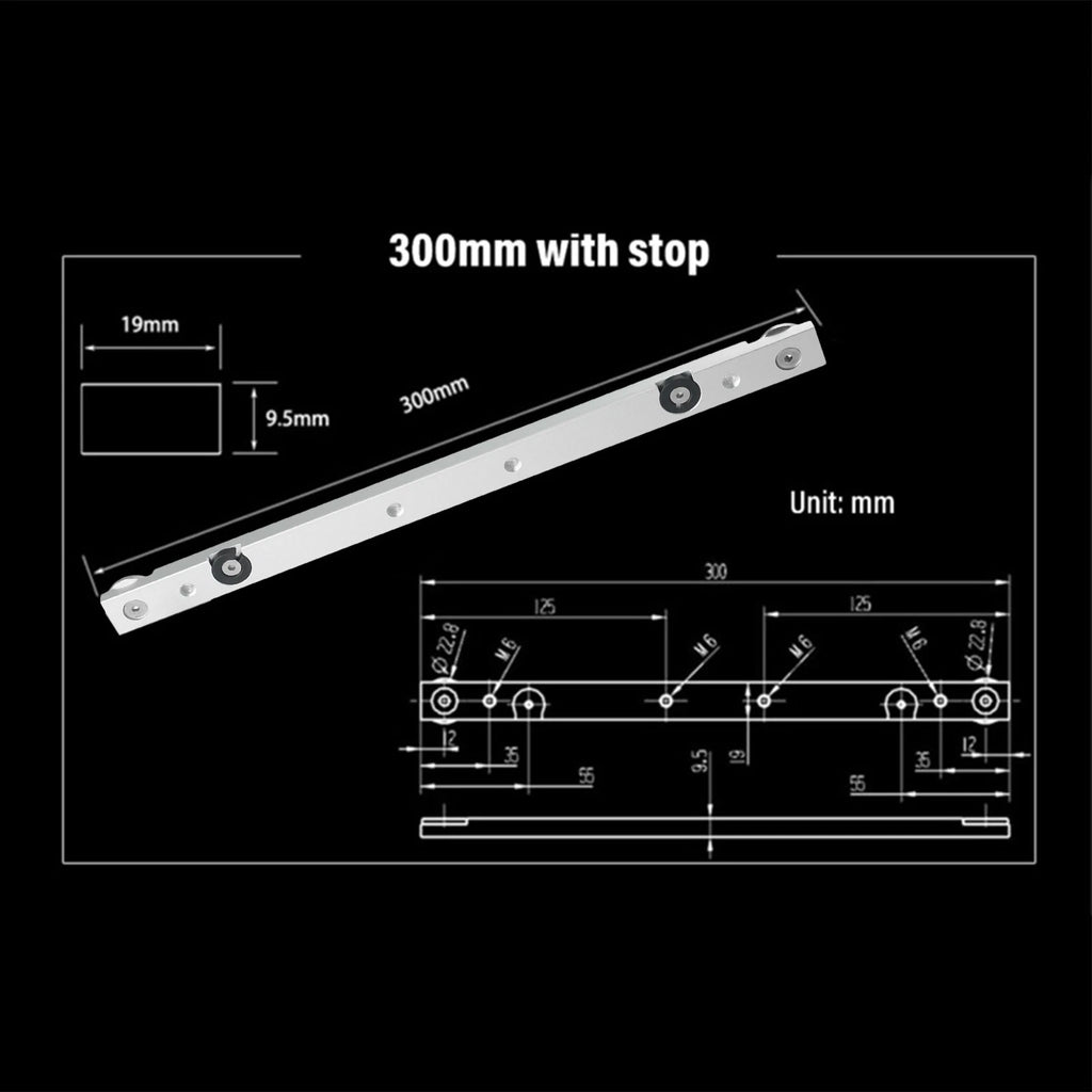 T-Slot Miter Track Slider for Universal Use (30mm)