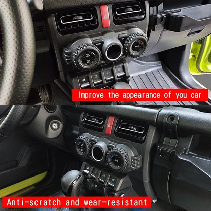 AC Knob Ring Trim for Car Interior Styling (2010–2023)