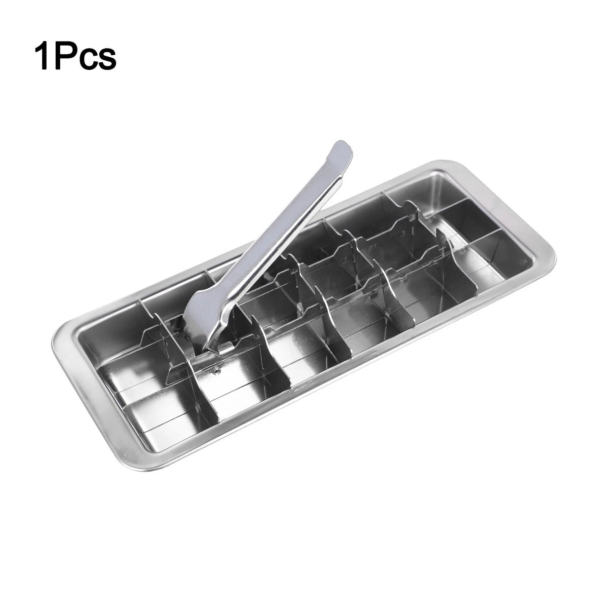 18 Slot Stainless Steel Ice Cube Tray for Easy Ice Release