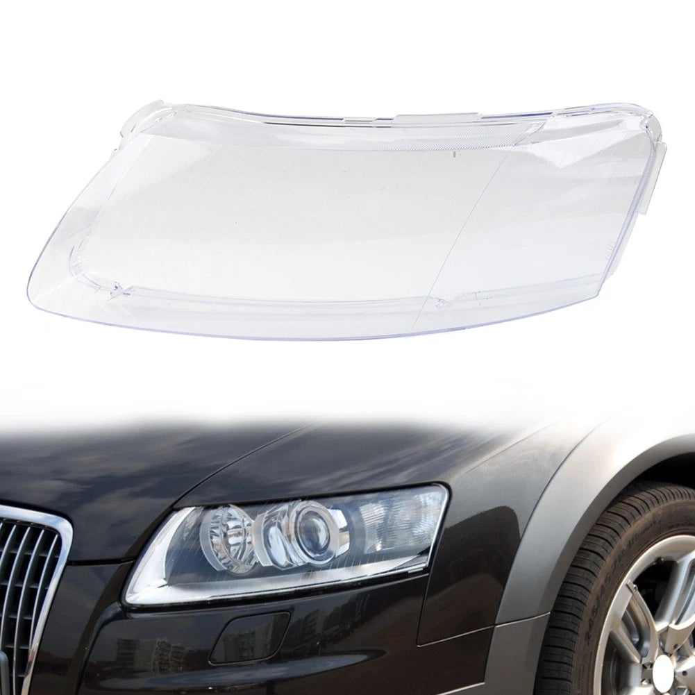 Clear Headlight Lens Cover for Audi A6 C6 (2006–2011)