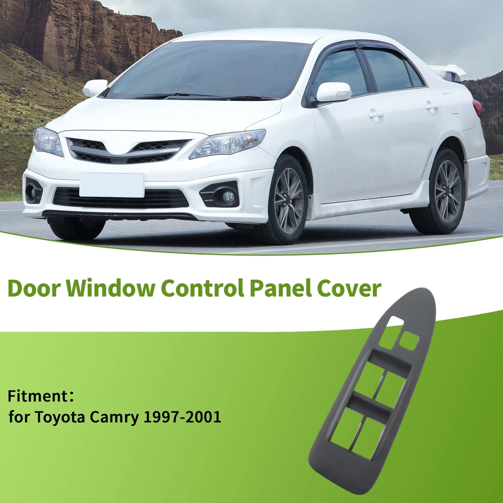 Left Side Window Switch Bezel Cover for Toyota Camry (1997–2001)
