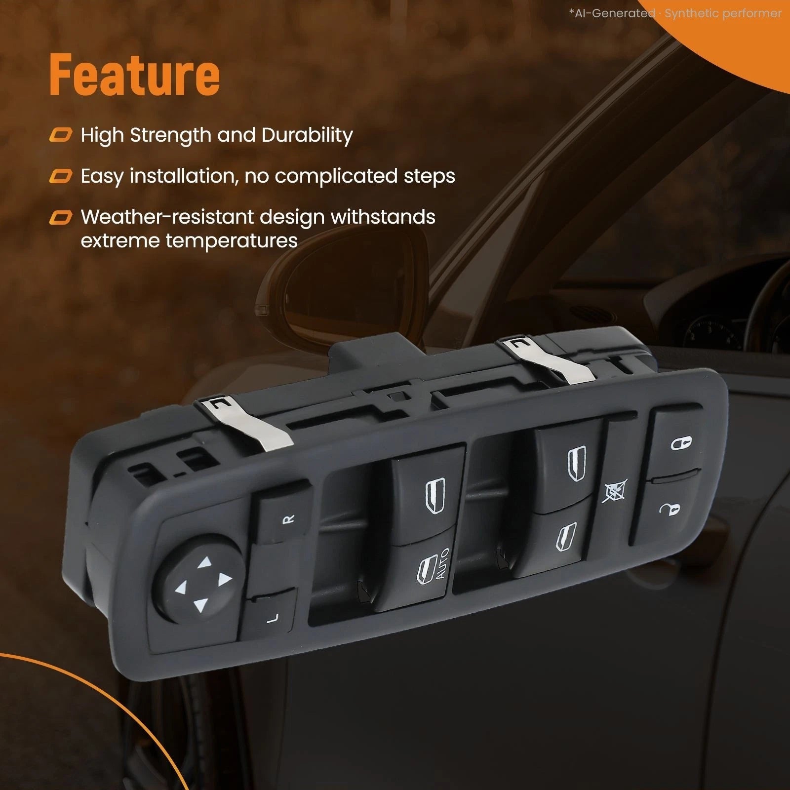 Front Left Master Window Switch for Dodge Journey (2011–2016) 68084001AC