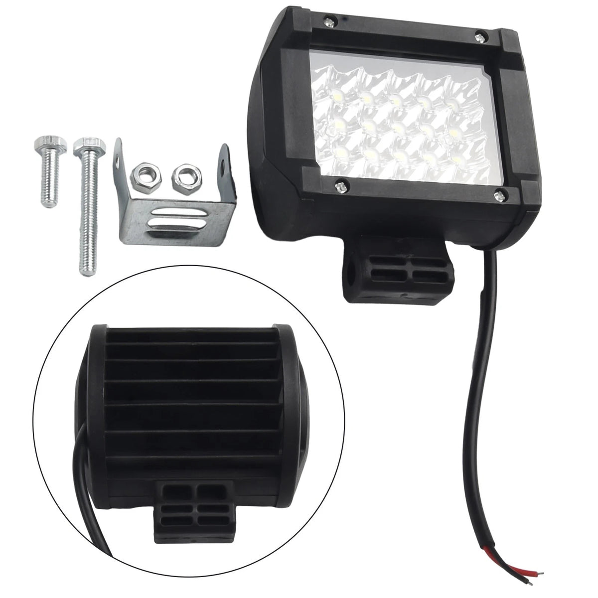 LED Work Light for Universal Vehicles (4 Inch, Spot, Stainless Steel)