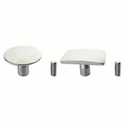 Set of 2 Round & Rectangular PDR Hammer Replacement Heads Stainless Steel