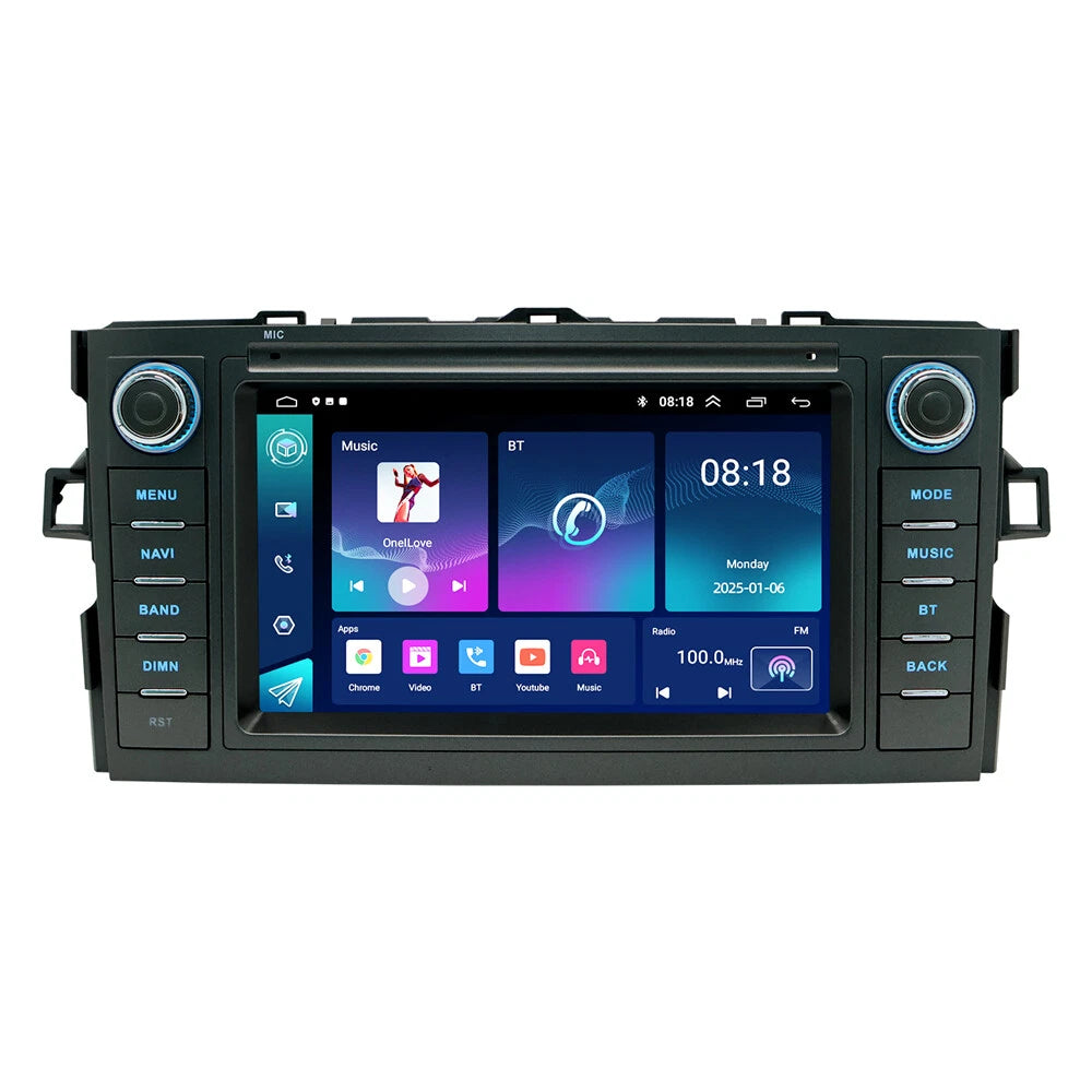 7'' Carplay GPS Head Unit for Toyota Auris Corolla Hatchback (2006–2012)