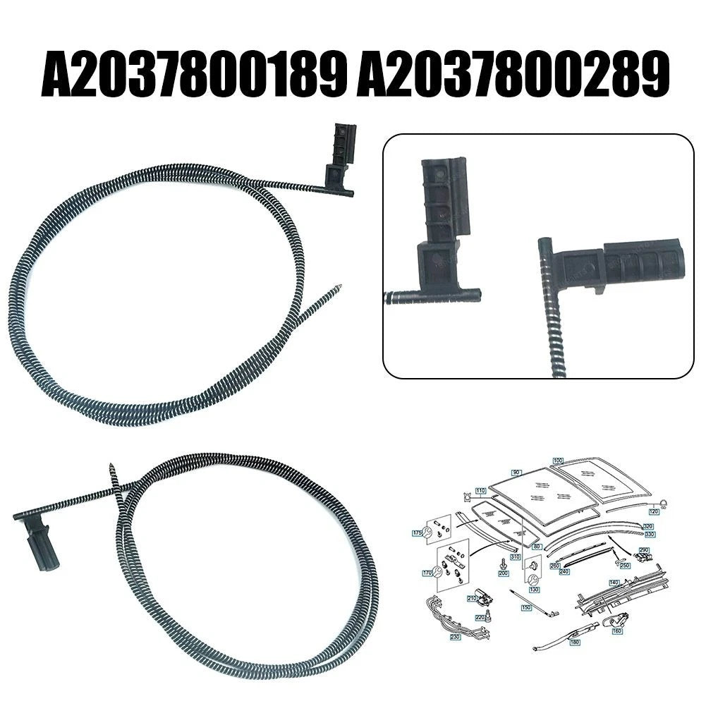 Sunroof Sunshade Roller Blind Cables for Mercedes C W203 Coupe (2000–2007)