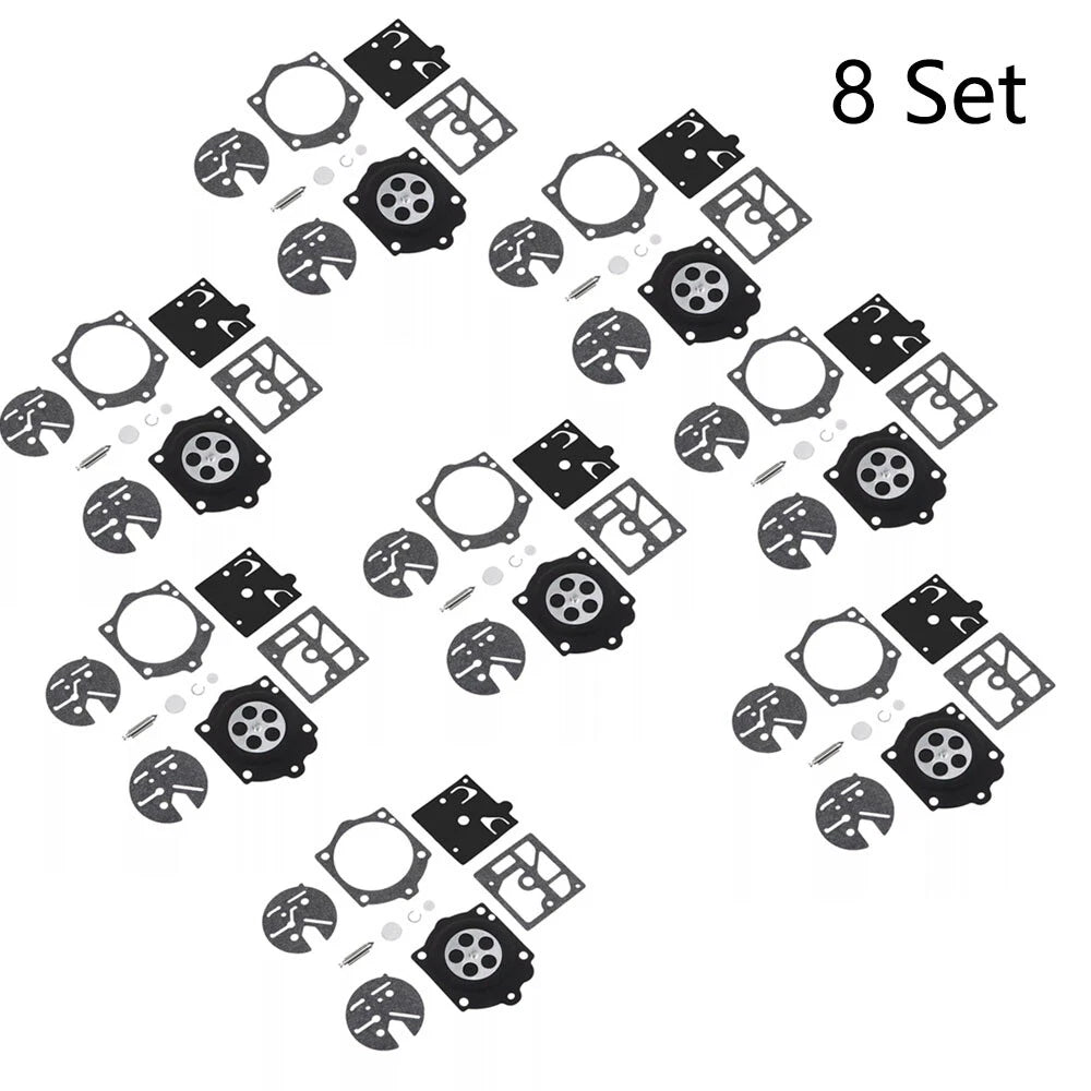 Set of 8 Carburetor Gasket Kit for Husqvarna 44 140S 240S 444 Walbro K10-HDC