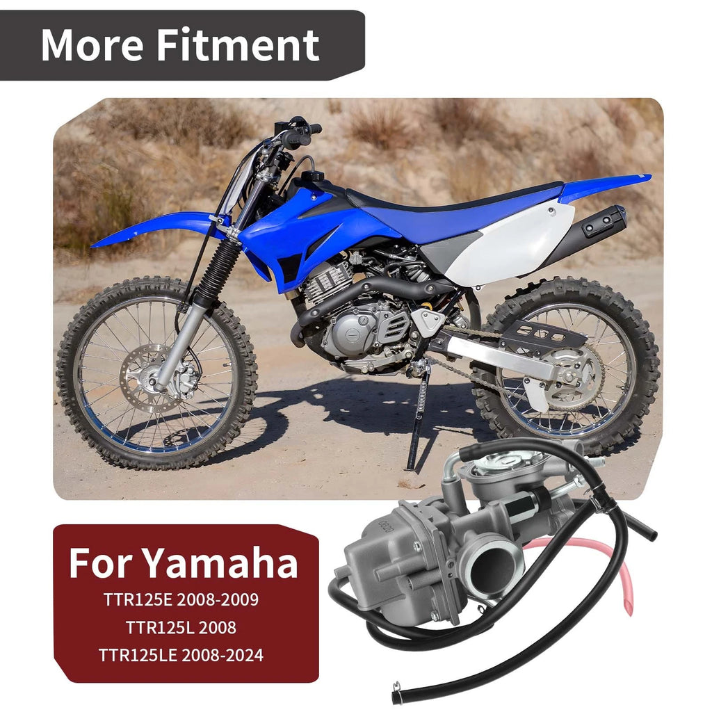 Carburetor Assembly for Yamaha TTR125E TTR125L TTR125LE (2008–2024)