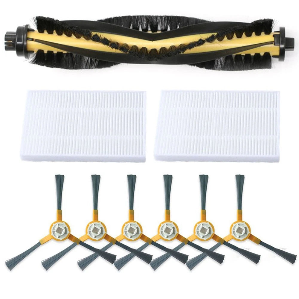9Pcs Roller Brush Side Brush Filter Kit for Liectroux C30B (2018–2021)