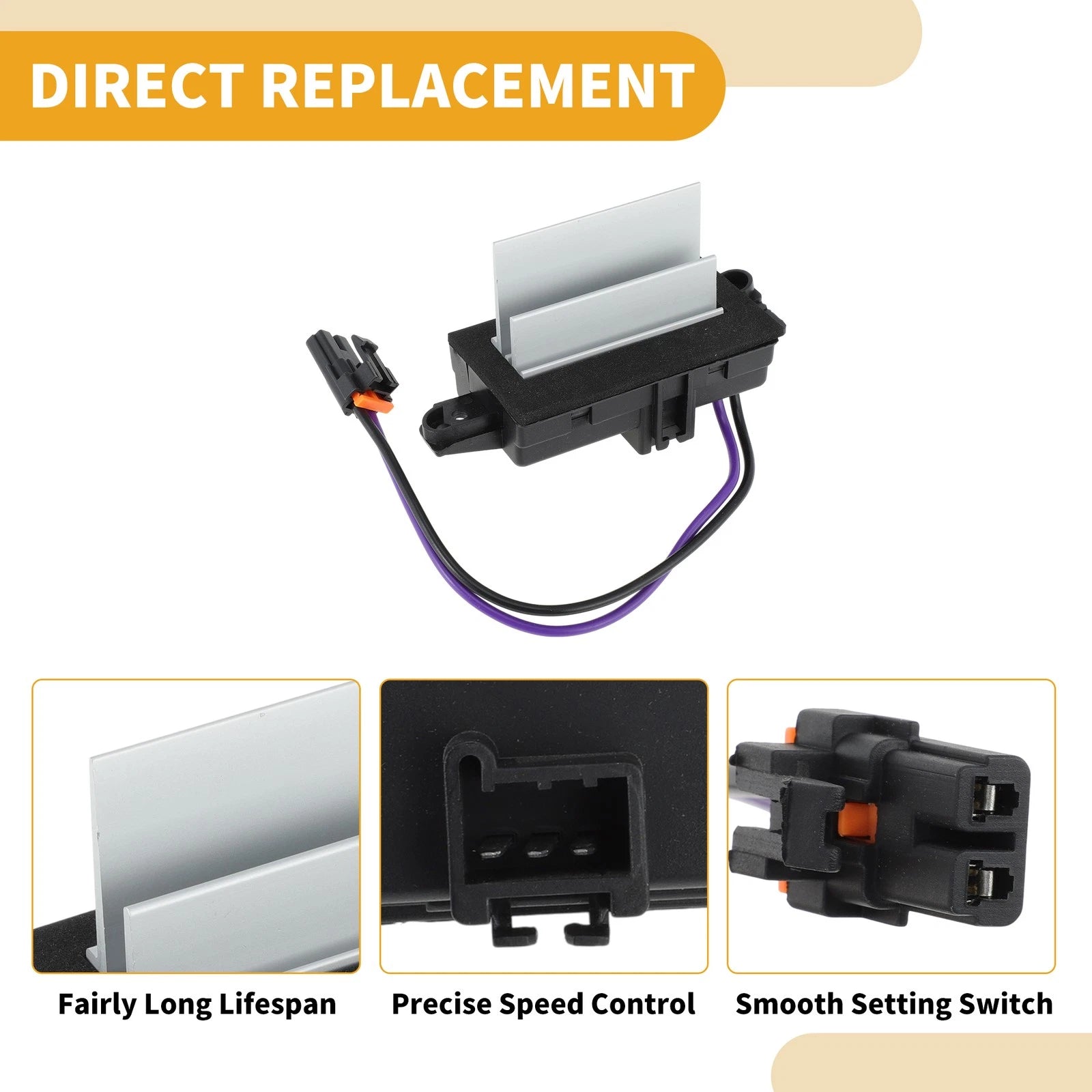 HVAC Blower Motor Resistor for Chevrolet Cruze (2010–2016)