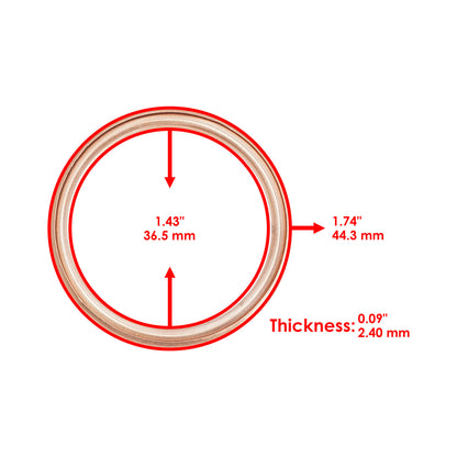 Exhaust Pipe Gasket for Kawasaki ZZR600 ZX600J (2005–2008)