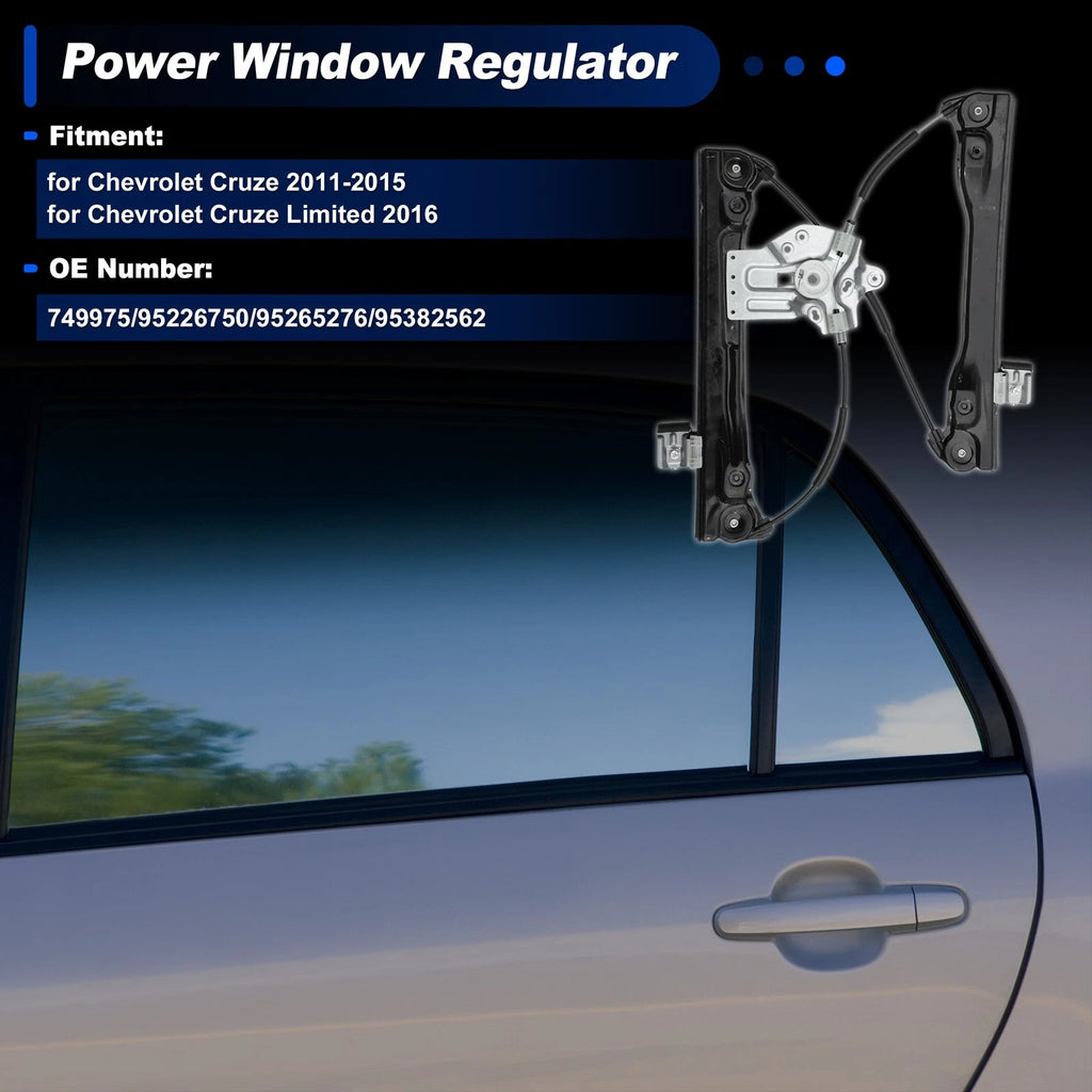 Front Right Power Window Regulator without Motor for Chevrolet Cruze (2011–2015)