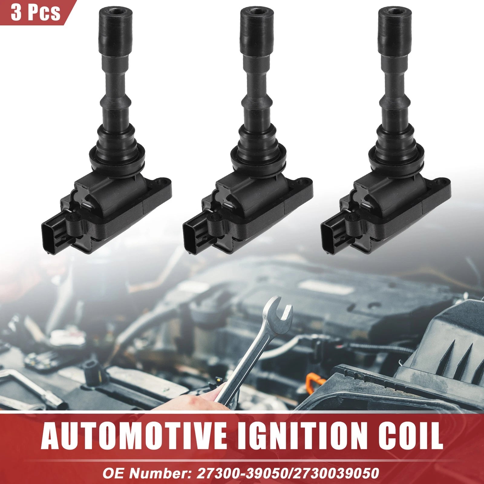 Ignition Coil Set of 3 Replacement for Kia Sedona (2002–2005)