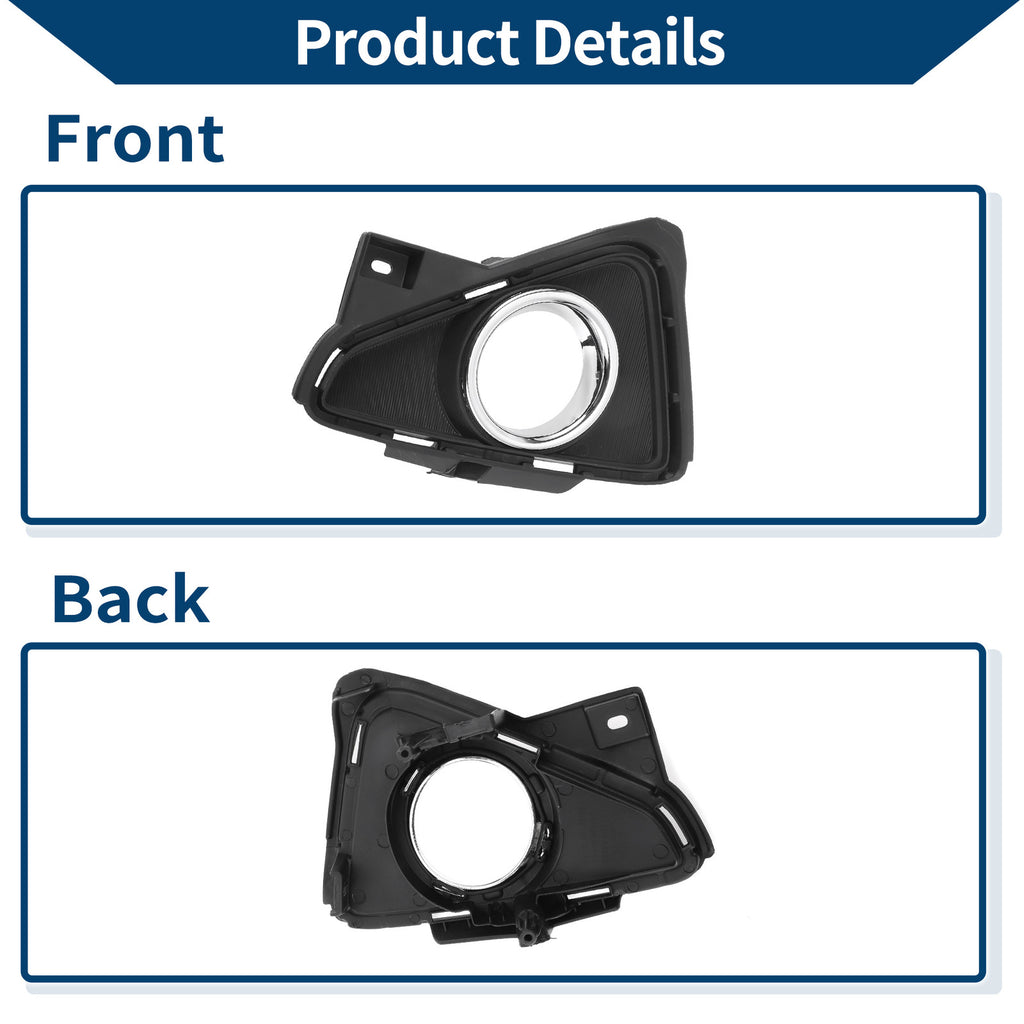 Front Left Fog Light Grill Replacement for Toyota RAV4 (2016–2018)