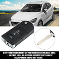 3 Button Key Fob Case Keyless Remote Shell Cover for Mazda (No Chip) (2000–2010)