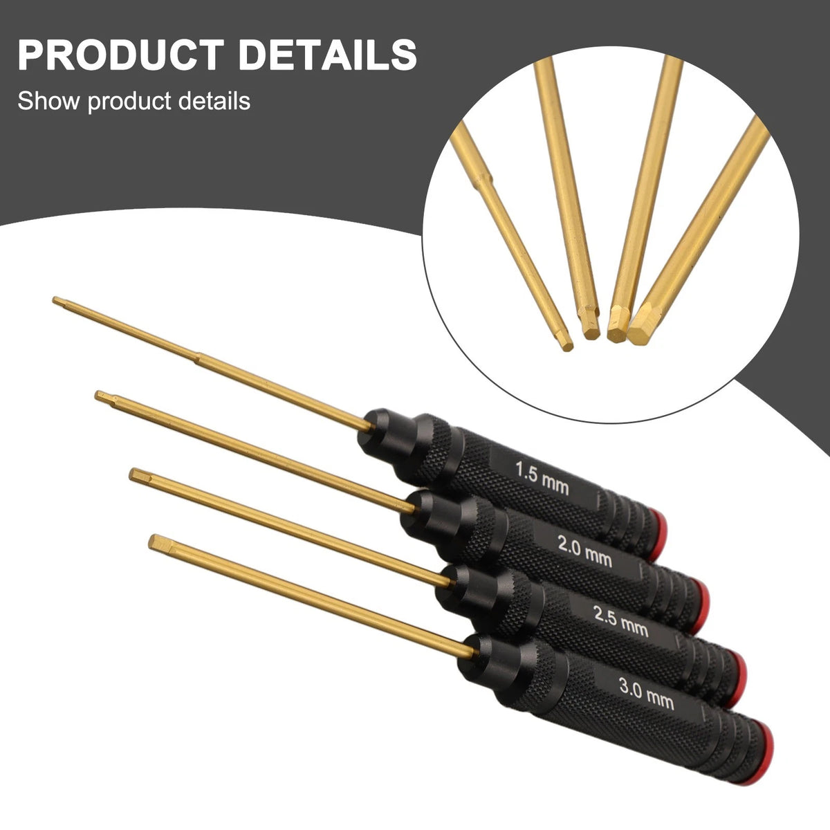 Set of 4 Compact Hex Drivers for Efficient Maintenance