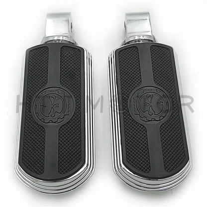 Skull Rubber Footpeg for Harley Davidson Softail Slim FLSL Breakout FXBR (2018–2023)