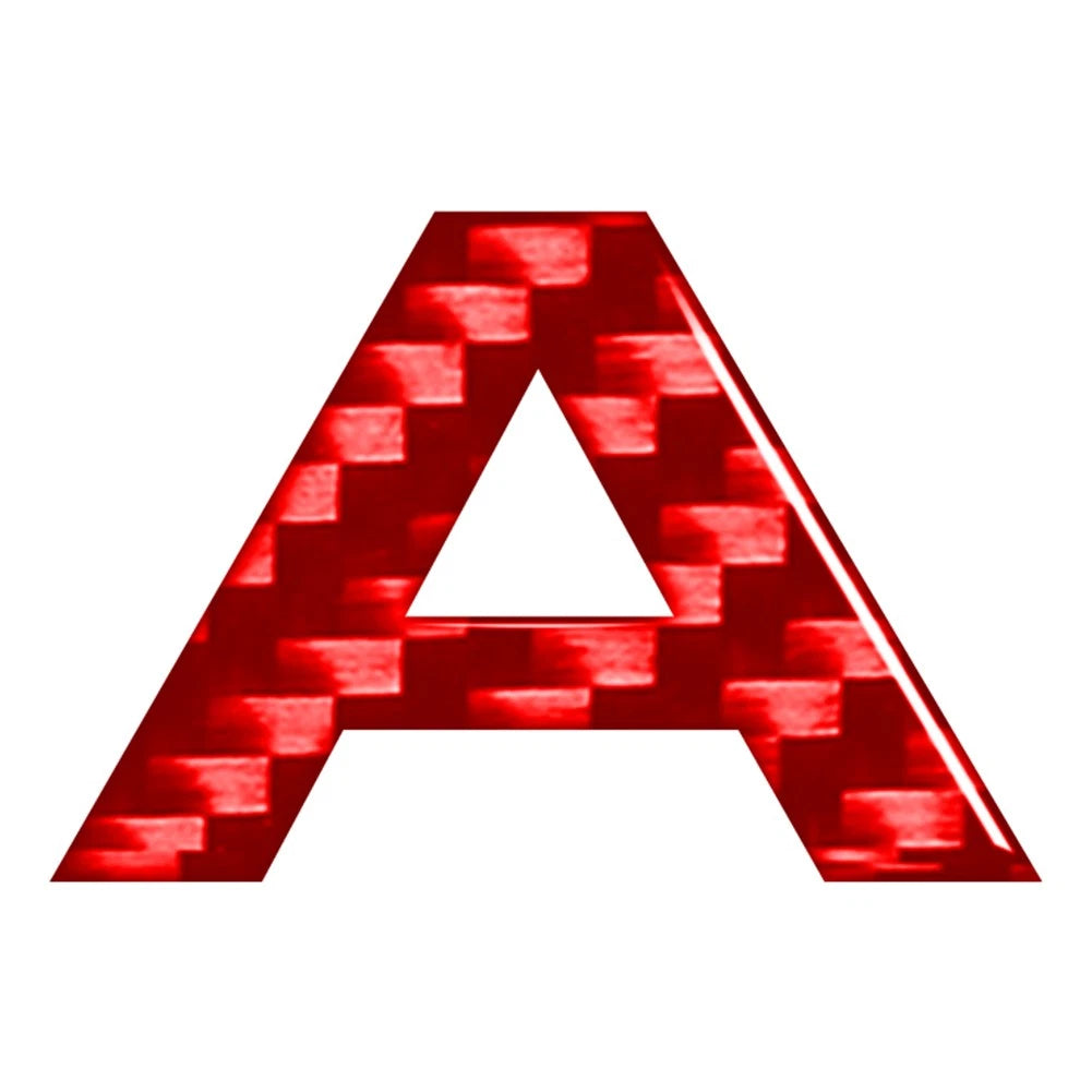 Car Badge Emblem Alphabet Letter Decals Stickers for
