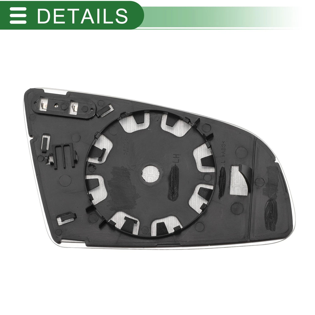 Heated Left Side Mirror Glass Replacement for Audi A3 A4 A6 (2003–2008)