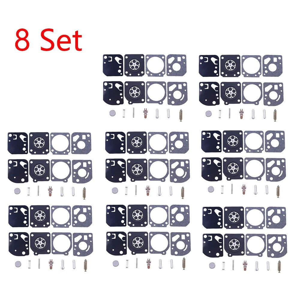 Set of 8 Carburetor Diaphragm Gasket Kit for Zama RB-29 C1U Trimmer