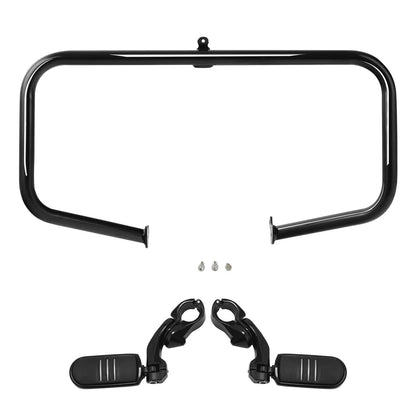 Engine Guard Crash Bar Foot Pegs for Harley Touring (2009–2024)