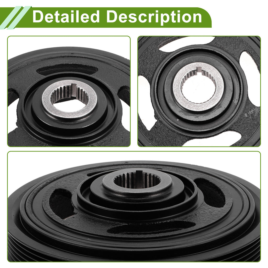 Engine Harmonic Balancer Crankshaft Pulley Replacement for Honda Accord (2008–2012)