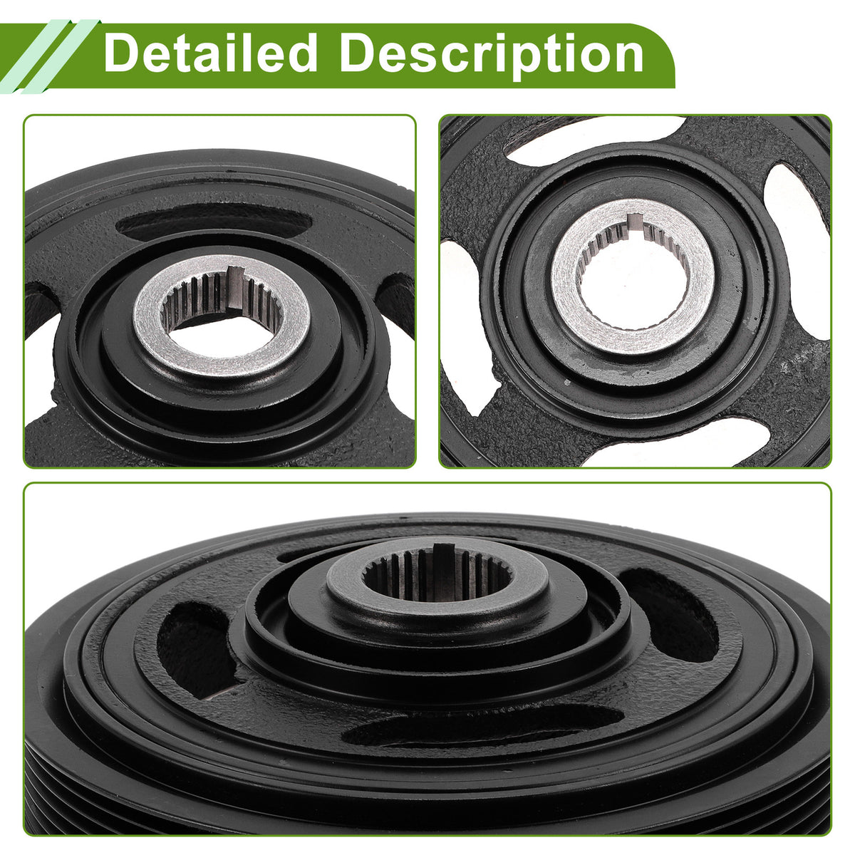 Engine Harmonic Balancer Crankshaft Pulley Replacement for Honda Accord (2008–2012)
