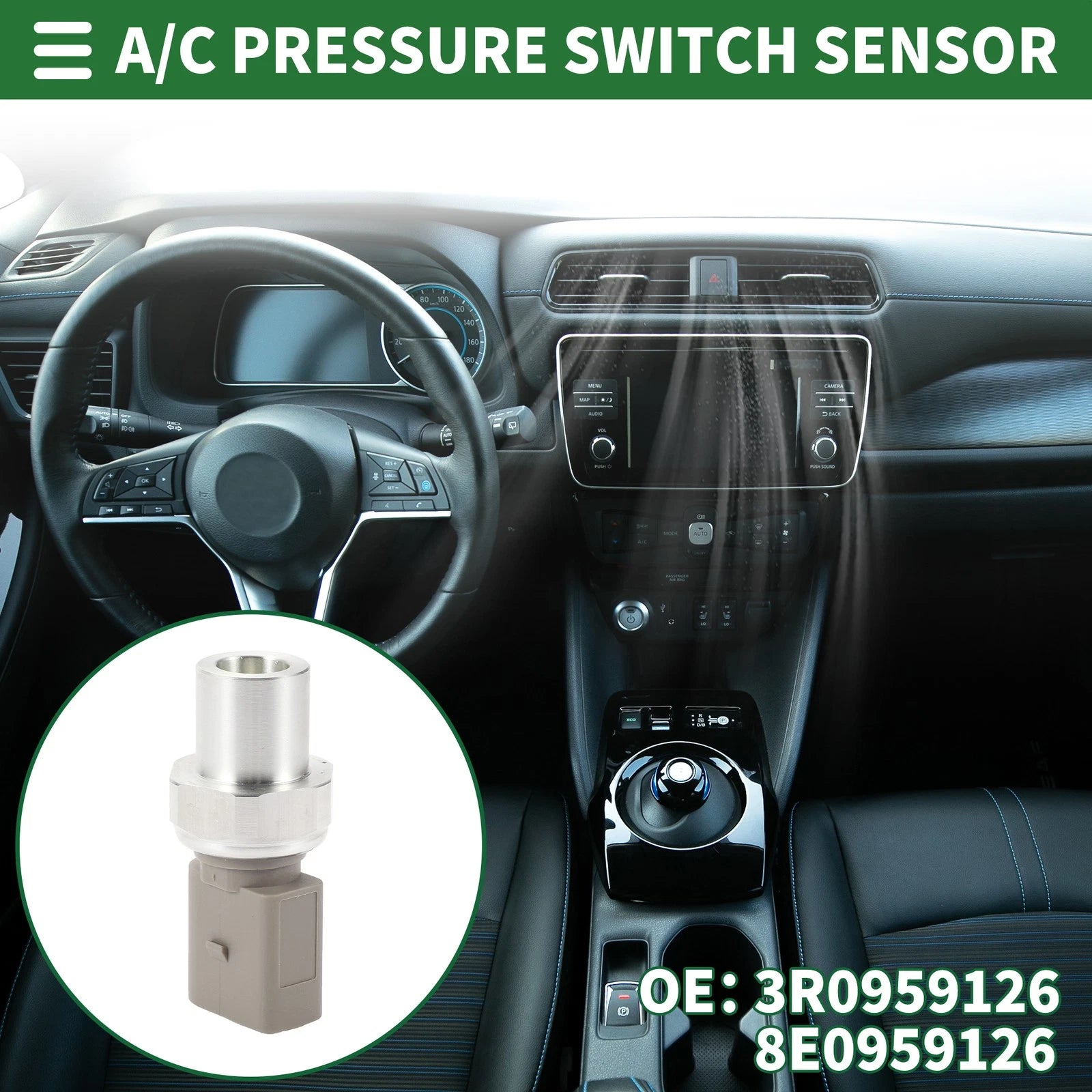 A C Pressure Switch Sensor Replacement for Audi A4 1.8L (2002–2004)
