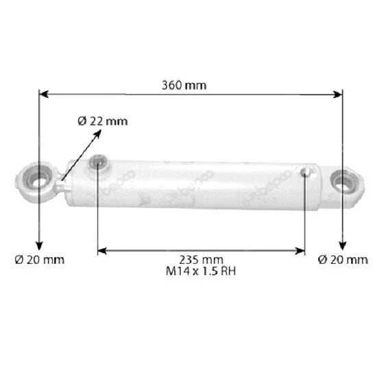 Steering Cylinder for Same Antares 100 110 130 (4WD)