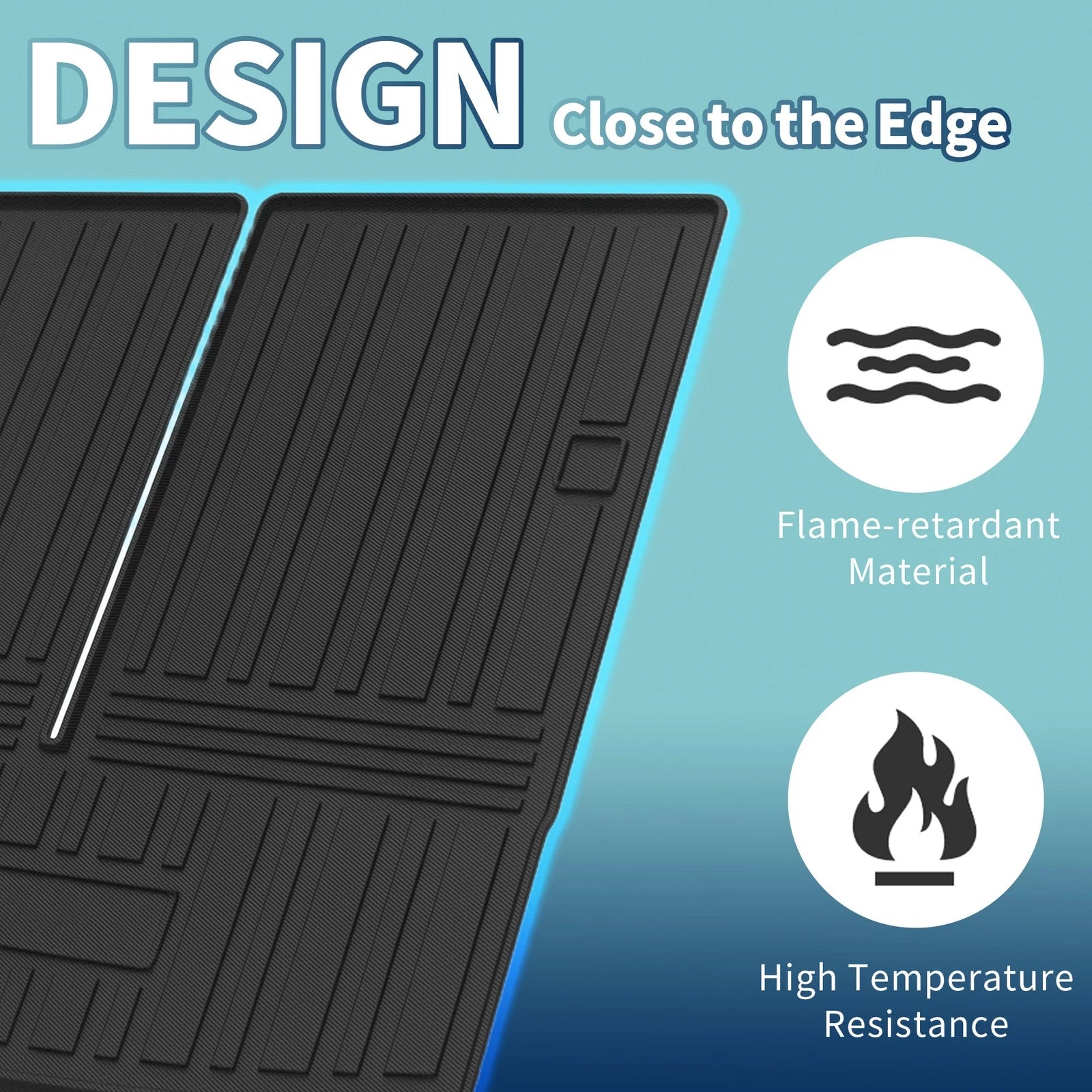 Cargo Liner Rear Trunk Mat Replacement for Volkswagen Tiguan (2018–2024) 7 Seats